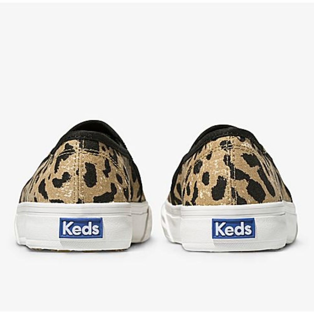 Keds leopard animal print slip on canvas sneaker, 6, brown - Picture 5 of 12